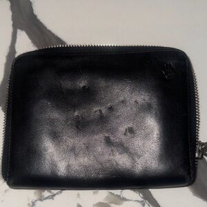 Elegant Black Leather Women's Wallet